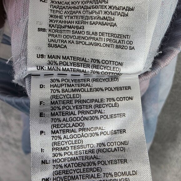 Womens Adidas Tie-Dye Pastel Athletic Shorts Cotton Polyester Blend 3" Inseam S - Picture 5 of 11